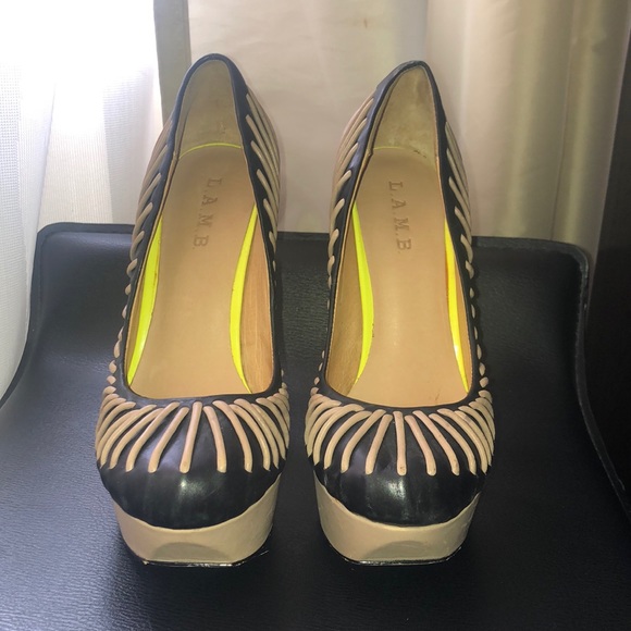 L.A.M.B. Platform Pumps - Picture 1 of 6